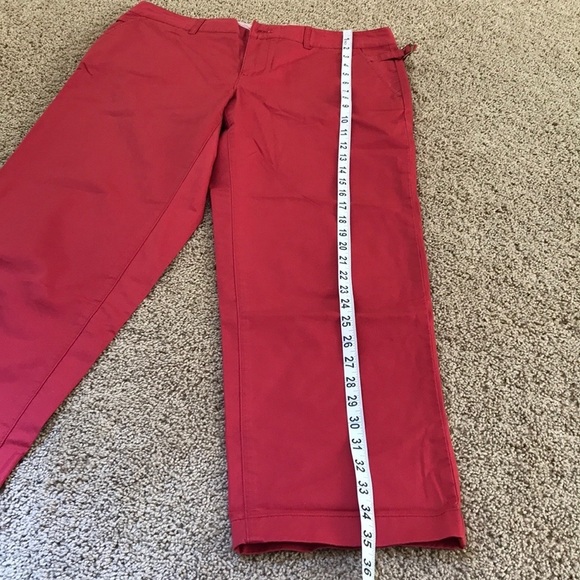 VINEYARD VINES size 8 cotton crop ankle pants - Picture 3 of 8